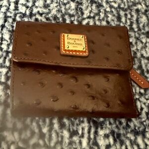 Dooney & Bourke Ostrich Collection, Brown Wallet